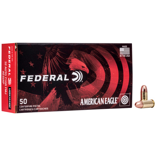 FEDERAL AM EAGLE - 32 ACP - 71 GR - FMJ - 50 RDS/BOX