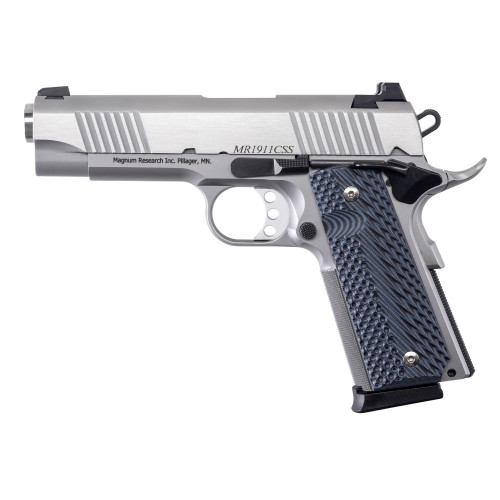 MAGNUM RESEARCH 1911CSS - 45 ACP - 4.33" - 8+1 - SILVER