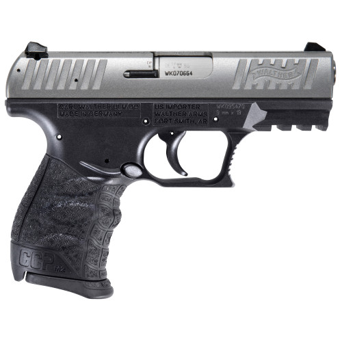WALTHER CCP M2+ - 9MM - 3.54" - 8+1 - BLACK/SILVER