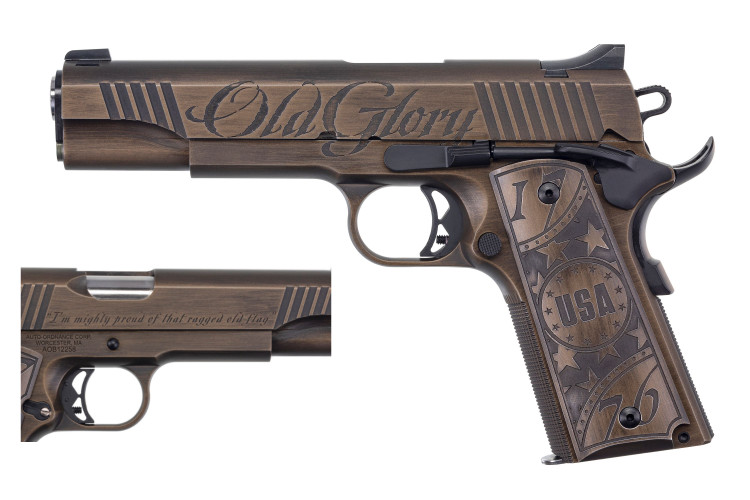 Auto-Ordnance - Thompson Old Glory 1911a1 45acp Brz Ns#