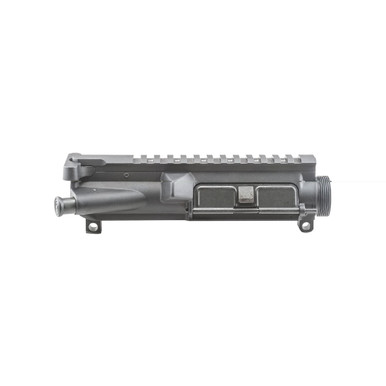 Luth-AR Assembled A3 Flattop Upper Receiver with Charging Handle, black hardcoat anodized finish
