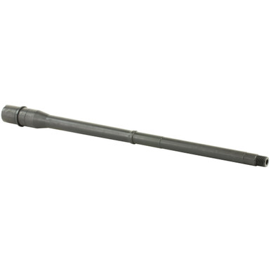 Ballistic Advantage 308 barrel muzzle end showing 5/8x24 threading and QPQ finish