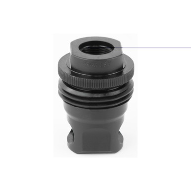 SilencerCo ASR Muzzle Brake 9mm side profile showing single port design