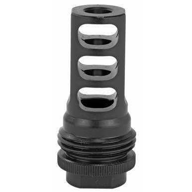 SilencerCo ASR Muzzle Brake AR-10 .308 7.62 NATO 5/8x24 Black three-port design