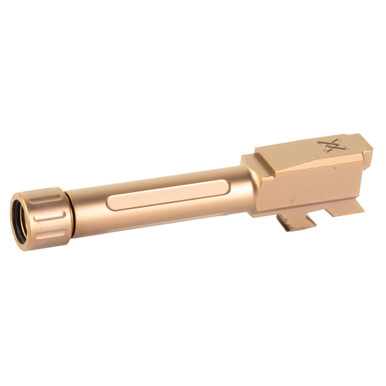 True Precision Threaded Barrel for Glock 43 in Copper finish – front profile view