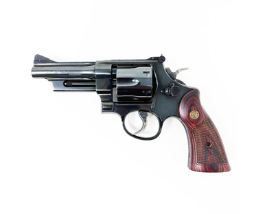 Smith & Wesson Model 27-9 357 Magnum revolver – alternate angle showing barrel and cylinder