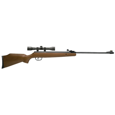 Crosman Optimus .177 Break Barrel Air Rifle with Brown Hardwood Stock and 4x32 Scope