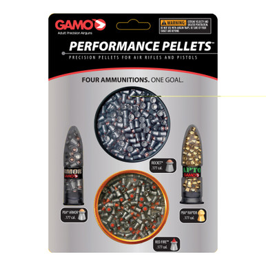 Gamo Combo Pack Performance .177 Cal airgun pellets variety tin assortment
