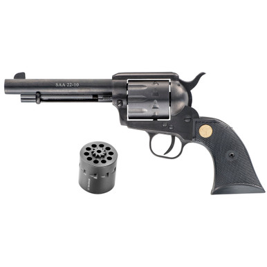 Chiappa SAA 22-10 Single Action Revolver in .22 LR with 5.5-inch barrel and blued finish