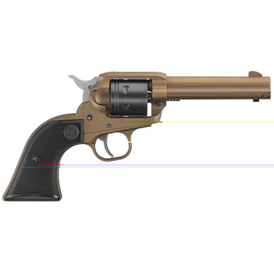 Ruger Wrangler 22 LR single-action revolver with Cerakote finish – right side view