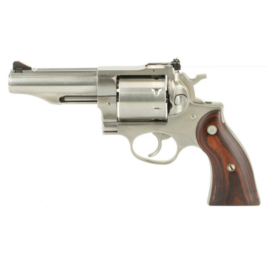 Ruger Redhawk .357 Magnum 4.2-inch revolver, satin stainless finish, right side view