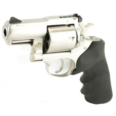 Ruger Super Redhawk 454 Casull showing cylinder and Hogue Tamer grip detail