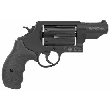 Smith & Wesson Governor revolver cylinder open showing 6-round capacity with moon clips