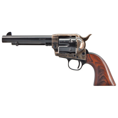 Cimarron Model P .45 Long Colt 5.5 inch revolver with blued barrel and case hardened frame
