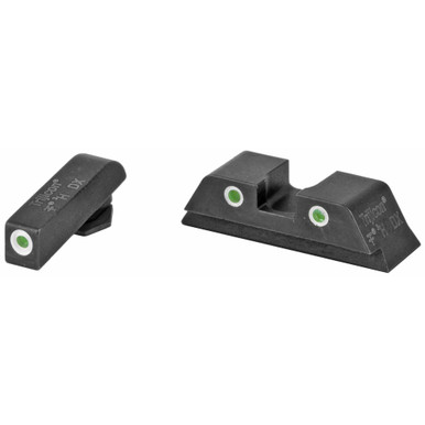 Trijicon Night Sights for Glock 17 19 26 27 — front and rear tritium set