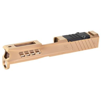 True Precision Glock 43 RMS Cut Slide CPR Finish – Left Side View