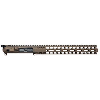 Radian Model 1 Billet Upper and 14-inch Handguard Set in Brown Cerakote finish
