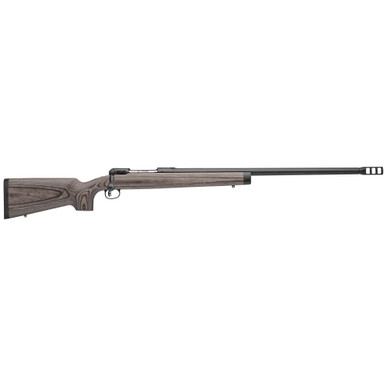 Savage Model 112 Magnum Target .338 Lapua Magnum bolt-action rifle with gray laminate stock and heavy barrel