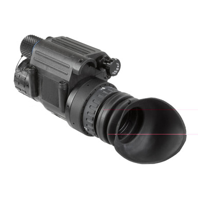 AGM PVS-14 NW2 Gen 2+ Night Vision Monocular - side profile with controls