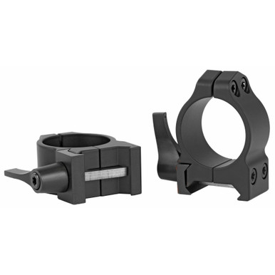 Warne Maxima QD 1 Inch Low Matte scope rings detail view