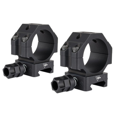 Trijicon Q-LOC 30mm Low Scope Rings mounted on Picatinny rail