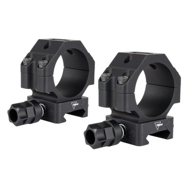 Trijicon Q-LOC 34mm Low Scope Rings mounted on Picatinny rail