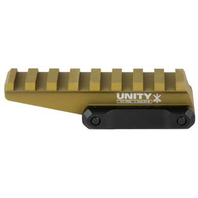 Unity Tactical FAST Optics Riser FDE – side profile view