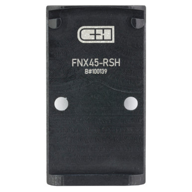 C&H Precision FNX-45 optic adapter plate for Trijicon RMR and Holosun — top view