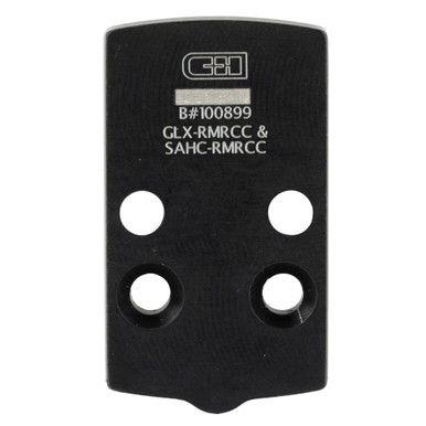 C&H Precision Weapons RMRcc adapter plate for Glock 43X 48 MOS - front view