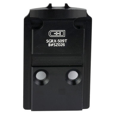 C&H Precision Weapons SIG P320 RX to Holosun 407K/507K adapter plate - front view