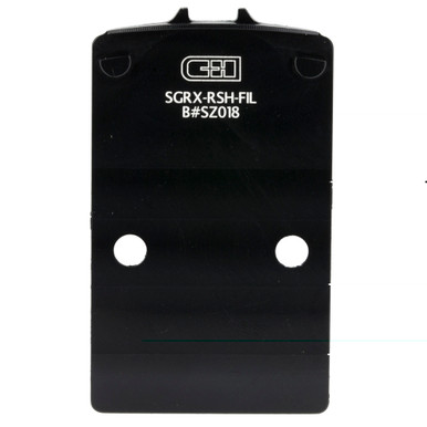 C&H Precision Weapons SIG RXP Romeo1 to RMR/SRO/Holosun adapter plate - front view