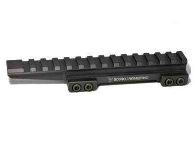 Bobro Engineering Double Decker Riser – front three-quarter view showing rail and clamp interface