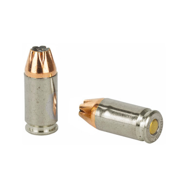 Federal Punch 380 ACP hollow point bullet and cartridge detail