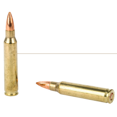 Hornady BLACK 5.56 NATO 62gr FMJ cartridge detail and box back