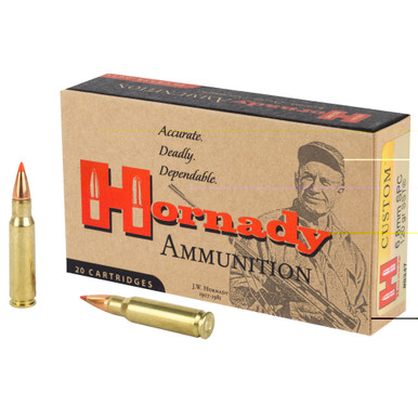 Hornady 6.8 SPC 120 Grain SST Custom Ammunition Box Front View