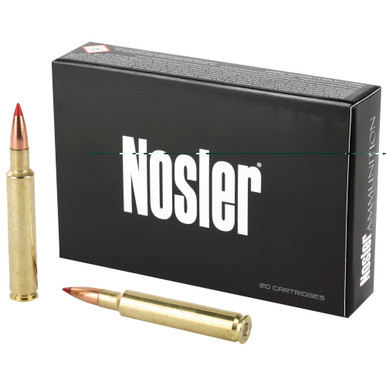Nosler 280 Ackley Improved 140 Grain Ballistic Tip ammunition box, 20 rounds