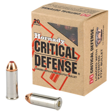 Hornady Critical Defense 44 Special 165 Grain FTX box of 20 rounds
