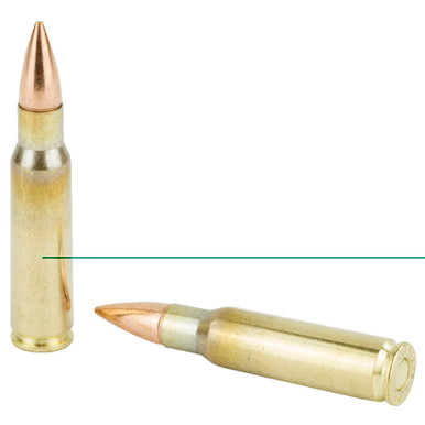 Prvi Partizan 6.8 SPC FMJ ammunition cartridges close-up