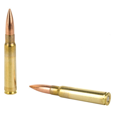 Prvi Partizan 8mm Mauser FMJ cartridges displayed next to box