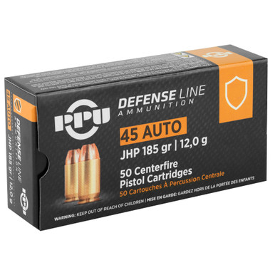 Prvi Partizan 45 ACP 185gr JHP Cartridge Detail