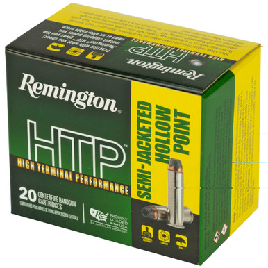 Remington HTP 38 Special 125gr SJHP cartridges detail view
