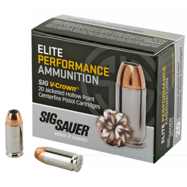 SIG SAUER V-Crown 40 S&W 180 Grain JHP 20-Round Box