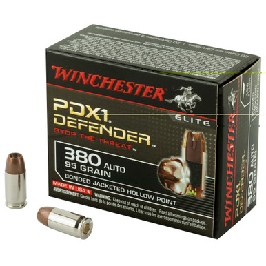 WINCHESTER - 380 ACP -  95 GR - JHP - 20 RDS/BOX