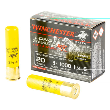 Winchester Longbeard XR 20 Gauge 3-inch Turkey Load box front view