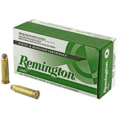 Remington UMC 357 Magnum 125gr JSP 50-Round Box front view