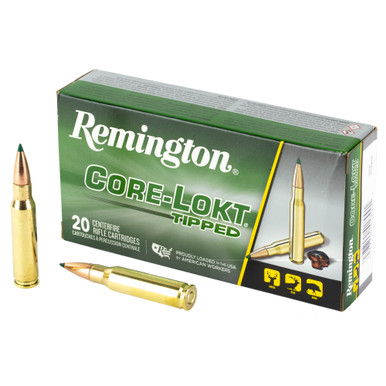 Remington Core-Lokt Tipped 308 Winchester 150 Grain ammunition box, 20 rounds