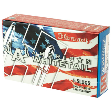 Hornady American Whitetail 12 Gauge slugs and box detail