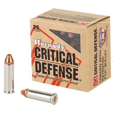 Hornady Critical Defense 38 Special 110gr FTX ammunition box front view