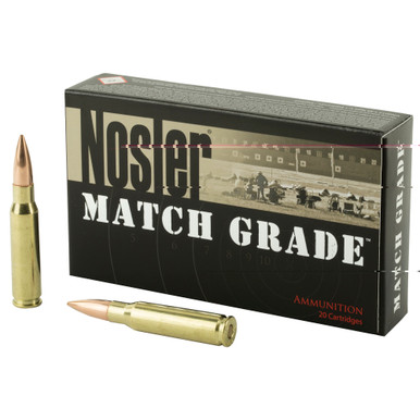 Nosler Custom Competition 308 Win 168gr ammunition box front view