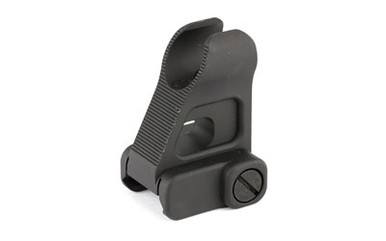Troy Fixed HK Front BattleSight mounted on Picatinny rail, side profile view